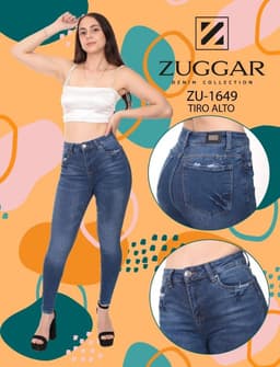 Pantalón Zuggar 1649 Tiro alto 0