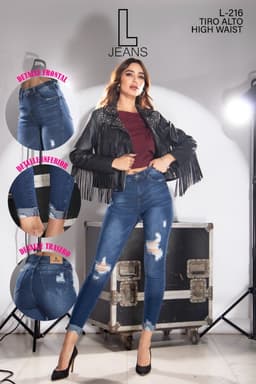 Pantalón L 216 Tiro alto 0