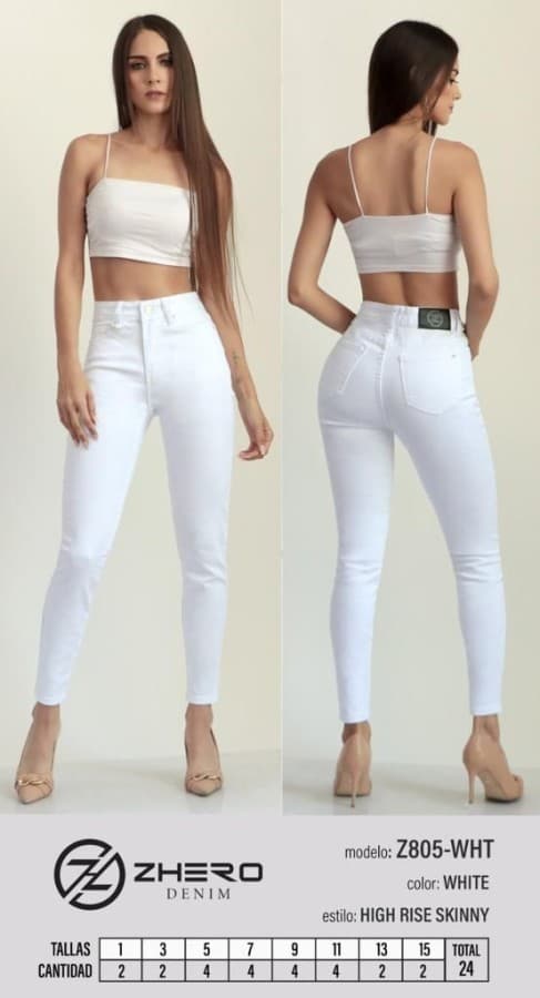 Pantalón ZHERO 805 blanco