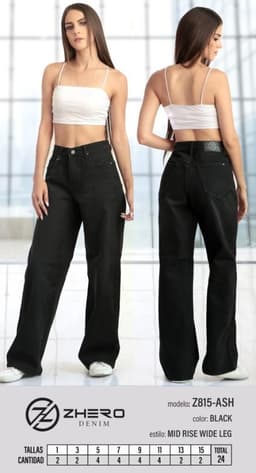 Pantalón ZHERO 815 negro 0