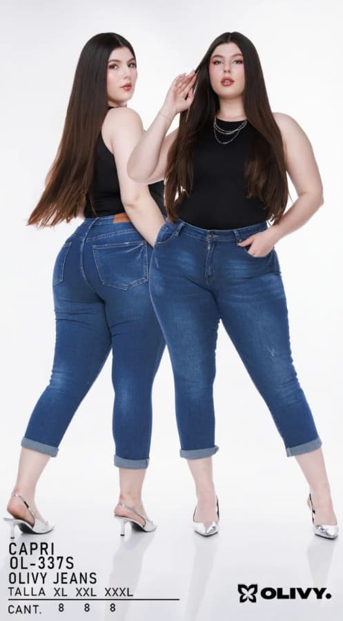 Pant. Capri Olivy 337S