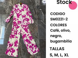 Conjunto blusa y pantalón 0221-2 0