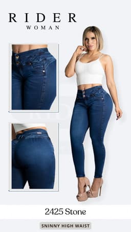 Pantalón Rider 2425 stone 0