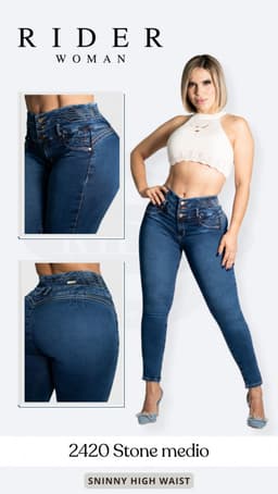 Pantalón Rider 2420 stone 0