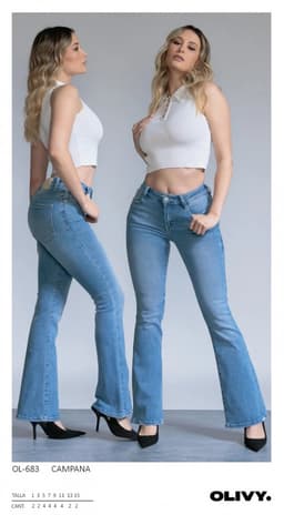 Pantalón Olivy 683 Campana 0